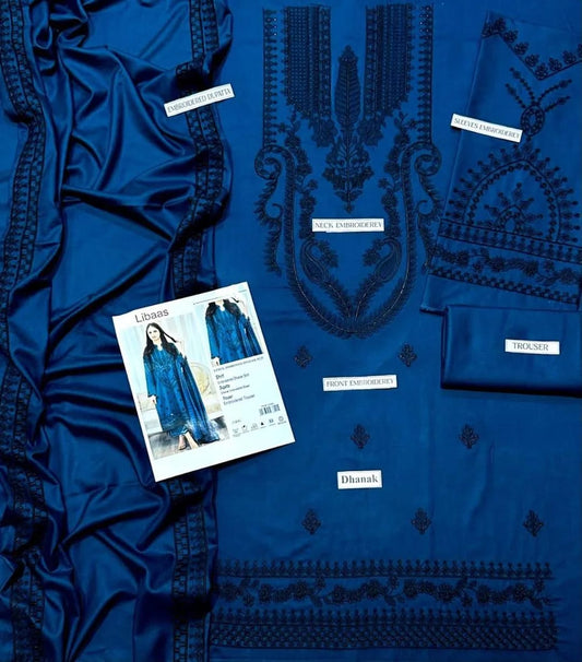 3 Piece- Luxury Embroidered Lawn Suit