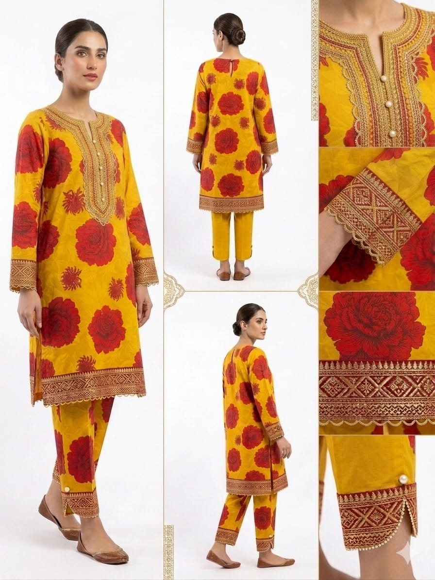 2 Piece - Printed Lawn Suit