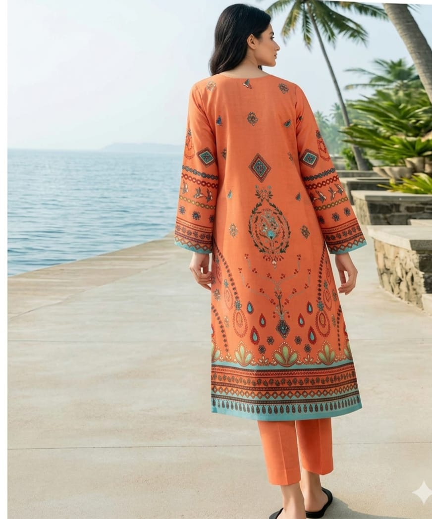 2 Piece - Printed Lawn Suit