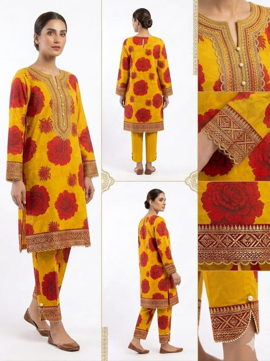 2 Piece - Printed Lawn Suit